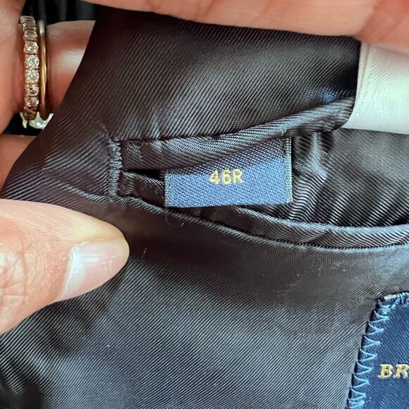 Brooks Brothers Madison Men's Pure Wool Blazer Jacket Size 46R Gold Button NWOT - Picture 8 of 15